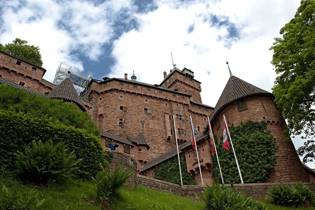 chateau koenigsbourg koenigsburg kasteel burcht hdr orschwiller elzas vogezen france frankrijk fort